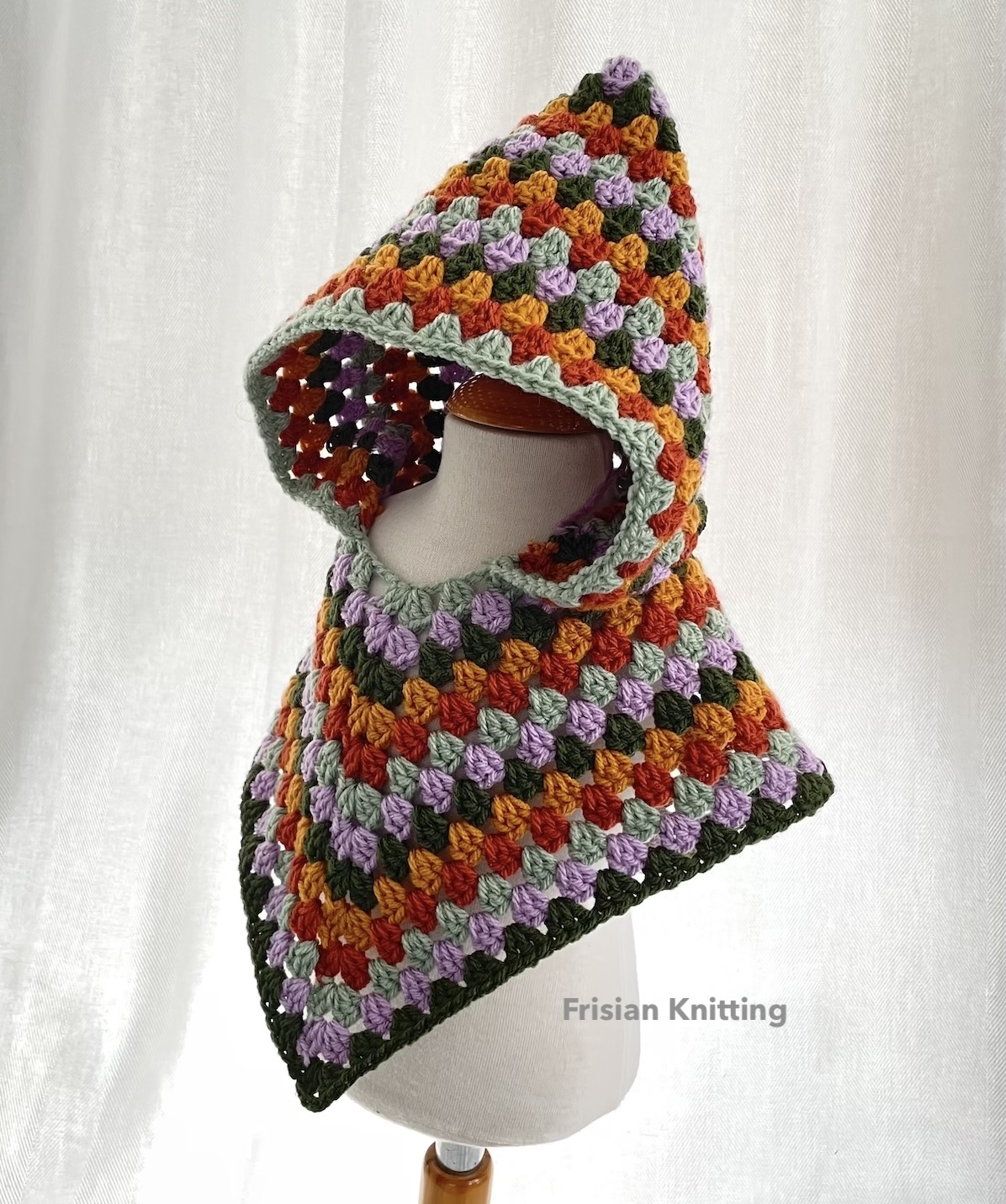 crochet hooded poncho