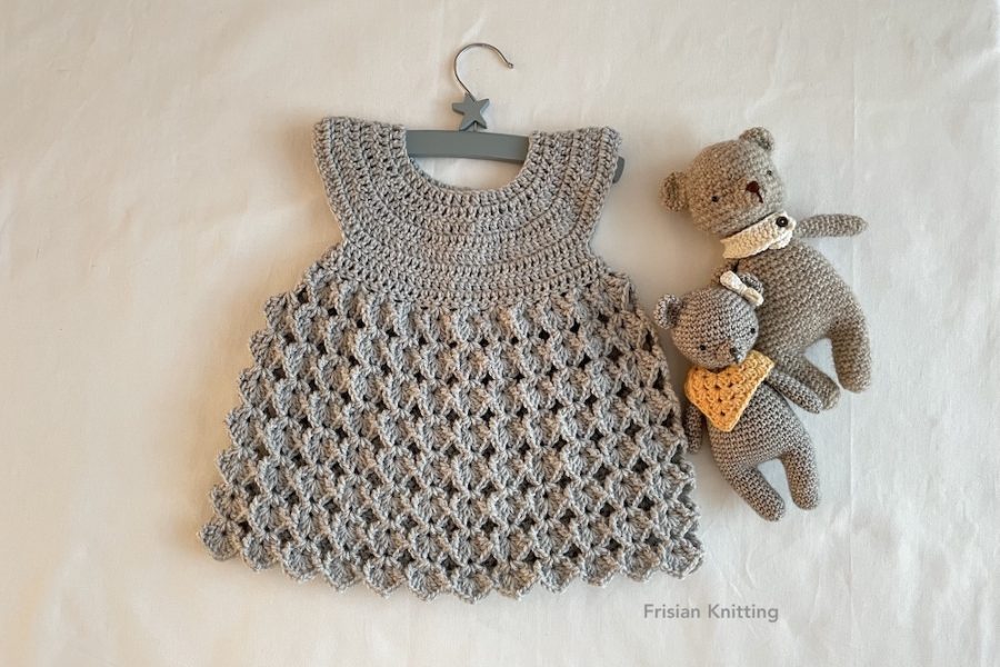 crochet baby dress luna