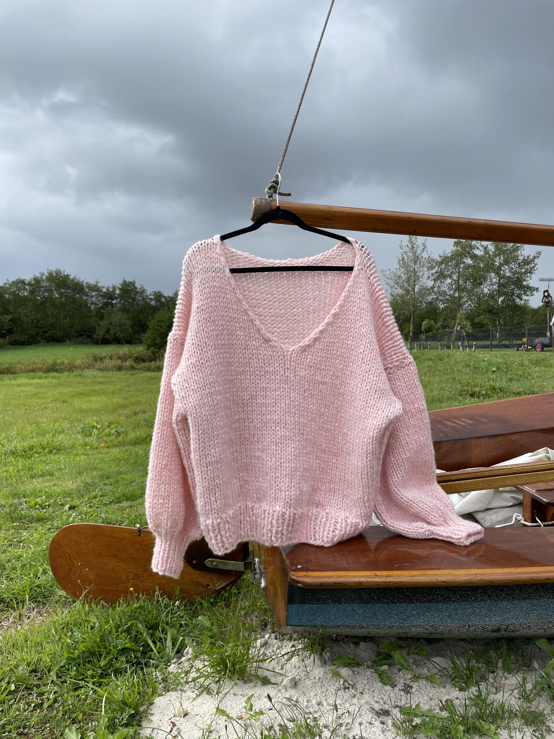 Knit mohair sweater